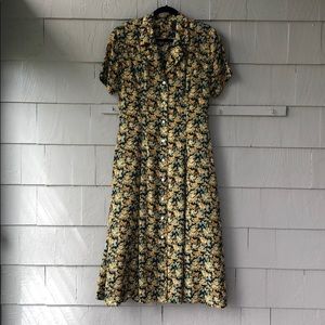 Vintage Floral Maxi Dress